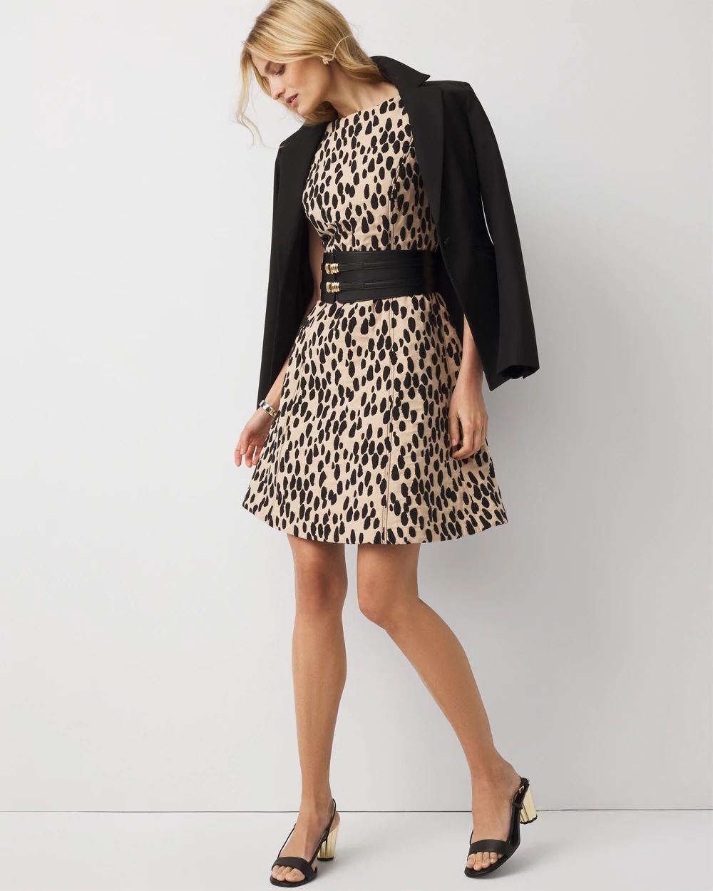 Jacquard Mini Dress | White House Black Market